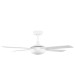 Fanco Eco Silent Deluxe LED Light 4 Blade 56" DC Ceiling Fan with DC Smart Remote Control in White